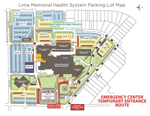 Emergency Center Temporary Entrance Route