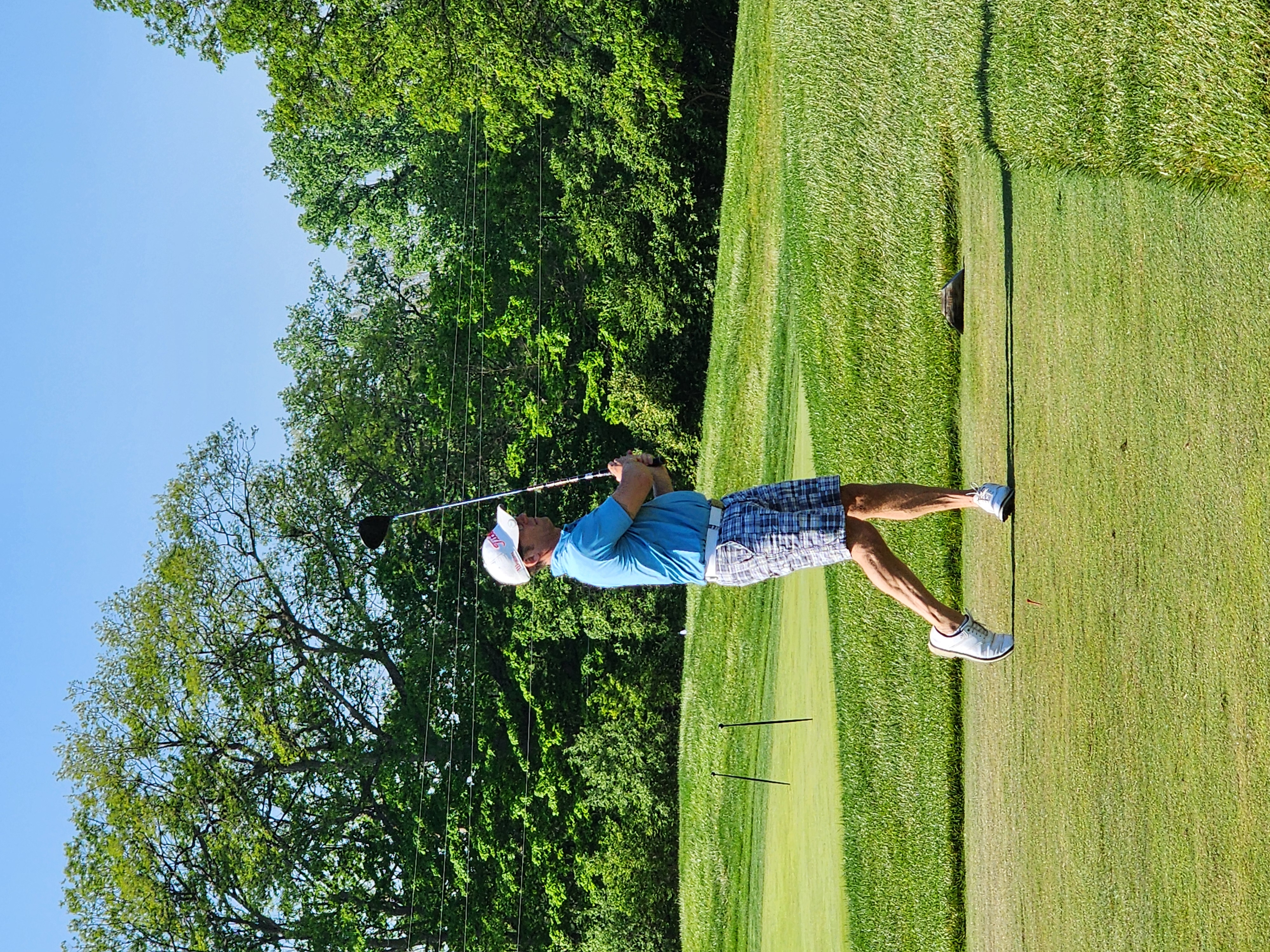 man putting